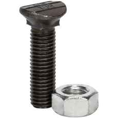 Bolt og mutter for S-tinder, størrelse 12X48, med sterk kapasitet 10.9.