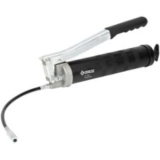 Fettsprøyte Heavy Duty med gummislange for effektiv smøring av maskiner.