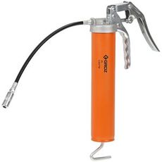 Enhånds fettsprøyte, praktisk og lett å bruke for smøring av mindre maskiner.