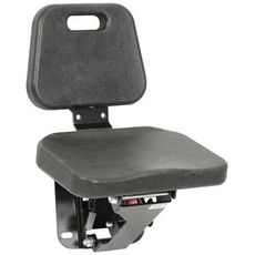 Komfortabelt passasjersete, ideelt for lengre turer på traktoren.