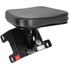 Passasjersete i PVC, komfortabelt og slitesterkt design for transport og arbeid.