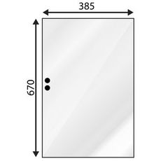 Åpen siderute for Cih JD DB traktorer, robust og holdbar.