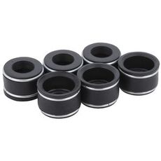 Pakke med 6 ventiltetninger for innsug og eksos, perfekt for reparasjon.