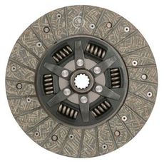 Lamellskive 250mm med fjæret sentrum og 13 tenner, perfekt for traktorer.