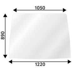Frontrute Case IH XL for overlegen sikt og sikkerhet.