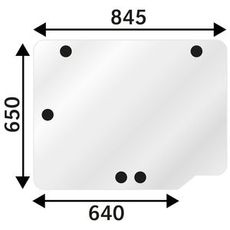 Bakrute øvre for Cih-traktorer, perfekt passform og slitesterk design for best sikt.