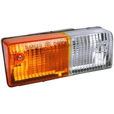 Høyre frontlys med blinklys og parkering for Fiat-maskiner.