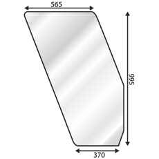 Dørrute for Fiat 80 Serie, stilren design og ideell passform.