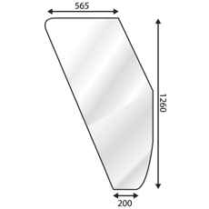 Kvalitets dørrute for Fiat 90 Serie, sterk og holdbar konstruksjon.