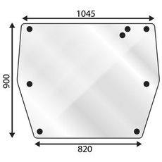 Bakrute øvre for Valmet 255-665, sikrer klar sikt og holdbarhet.