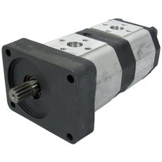 Hydraulpumpe 23+15 Valmet, ideell for kraftfulle oppgaver og lang levetid.