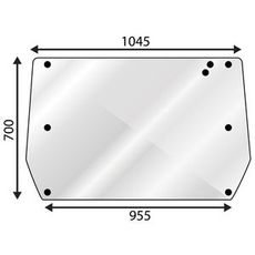 Bakrute øvre for Valmet 205-665, perfekt for skogsarbeid, bevar din sikt.