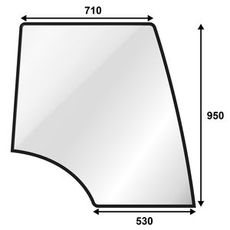 Dørrute øvre Valmet Høy 6000-8000, perfekt for utskifting og reparasjon.