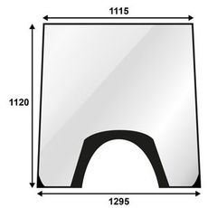 Frontrute Valmet 6000-8000, sikrer optimal sikt og beskyttelse.