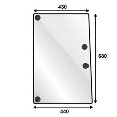 Siderute for Valtra og Valmet, venstre side, for MF-serien.