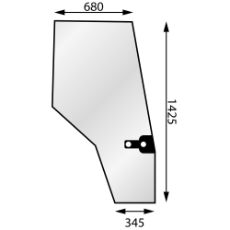 Høy dørvindu for Valtra A-Serien, perfekt passform og lang levetid.