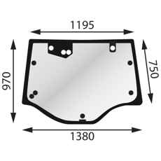 Bakrute nedre for Valtra N4 T4, kvalitet som varer.