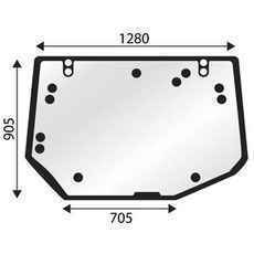 Bakrute nedre for Valtra N-T Serie, gir økt sikkerhet og synlighet.