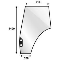 Dørrute for Valtra N-T Serie, gir utmerket sikt og beskyttelse.