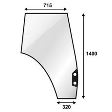 Høy dørrute for Valtra N-T Serie, robust design og godt beskyttelse.