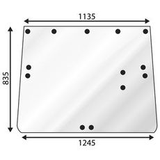 Bakrute for John Deere Sg2, modell med 5 Reik, perfekt for å gjenopprette din traktors vindu.
