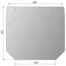 Bakrute til John Deere 5620-5820 for å sikre trygg arbeidsutsikt.