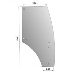 Høy dørrute for John Deere 5620-5820, gir god beskyttelse og sikt.