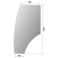Dørrute venstre for JD med 6 hull, perfekt for din traktor.