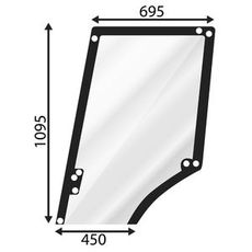 Dørrute øvre John Deere Venstre-Høy Mc1 Cc2, perfekt passform og holdbarhet.