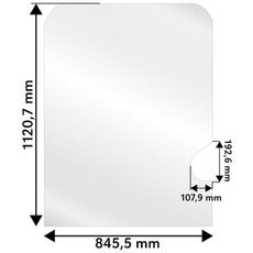 Luke til Hitachi Zx-3 øvre frontrute, sikrer beskyttelse og komfort.