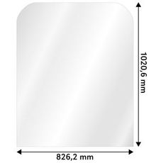 Øvre frontrute for Hitachi Zx, perfekt passform for økt sikkerhet.