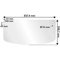 Frontrute for Hitachi Ex-5 Lav, sikrer utmerket sikt og holdbarhet.
