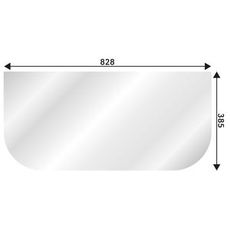 Frontrute for Volvo B nedre, beskytter føreren mot elementene.