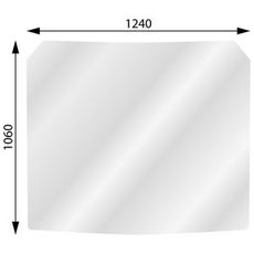 Frontrute for Volvo Bm L50 - L330, sikker og slitesterk løsning.