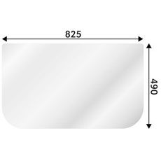 Frontrute Doosan Solar nedre for maksimal beskyttelse og stabilitet.