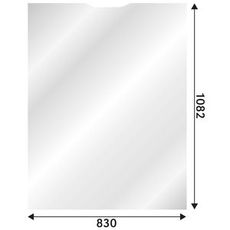 Frontrute for New Holland B øvre, designet for holdbarhet og beskyttelse.