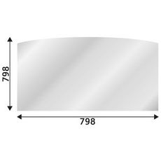 Frontrute for Nh Kobelco Sr nedre, beskytter mot vær og vind.