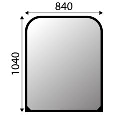 Frontrute Case Kobelco NH 2010- øvre