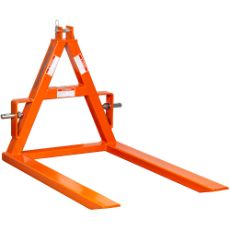 Pallgaffel beregnet for traktor, maks kapasitet 900 kg.