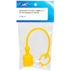 Gul beskyttelsesplugg for 1/2" serie nv hunn fra Faster, perfekt beskyttelse for enkel installasjon.