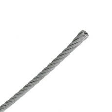 Sterk 6mm vaier, tåler en belastning på 1960 kg, meget pålitelig.