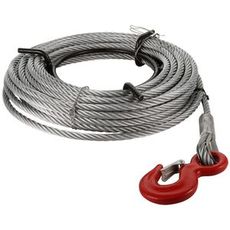 Dra-vaier med krok, 1,6T kapasitet og 20M lengde, perfekt for tunge løft.