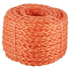 Flettet polypropylen tau 16mm, maks 1650kg, perfekt for tunge laster.