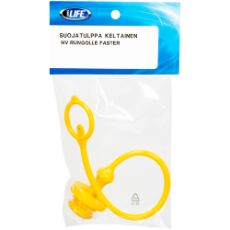 Gul beskyttelsesplugg for 1/2" nv hundel fra Faster hann, sikrer beskyttelse mot smuss.