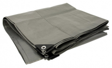 Grå presenning 12X15M 160G/M2, holdbar og beskyttende i all slags vær.