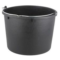 Sterk håndtakbøtte på 12 liter, ideell for tunge oppgaver og langvarig bruk.