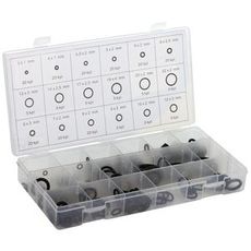 Sett med 225 O-Ringer, perfekte for alle typer tetninger og applikasjoner.