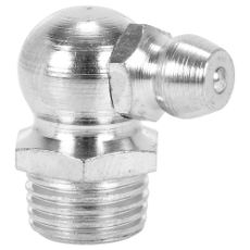 Smørenippel 90 grader, 8mm x 1,0mm, designet for effektiv smøring av ulike maskiner.
