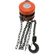 Kjettingtalje 1T x 2,5M, perfekt for små og mellomstore løft.