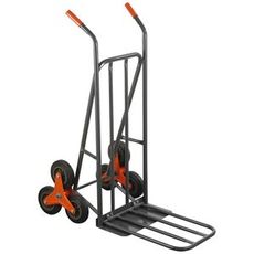 Kompakt transportkjerre med en maxkapasitet på 150 kg.